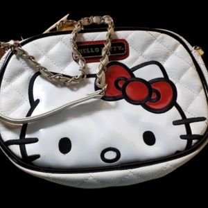 Hello Kitty Quilted Purse Chain Strap Key Ring